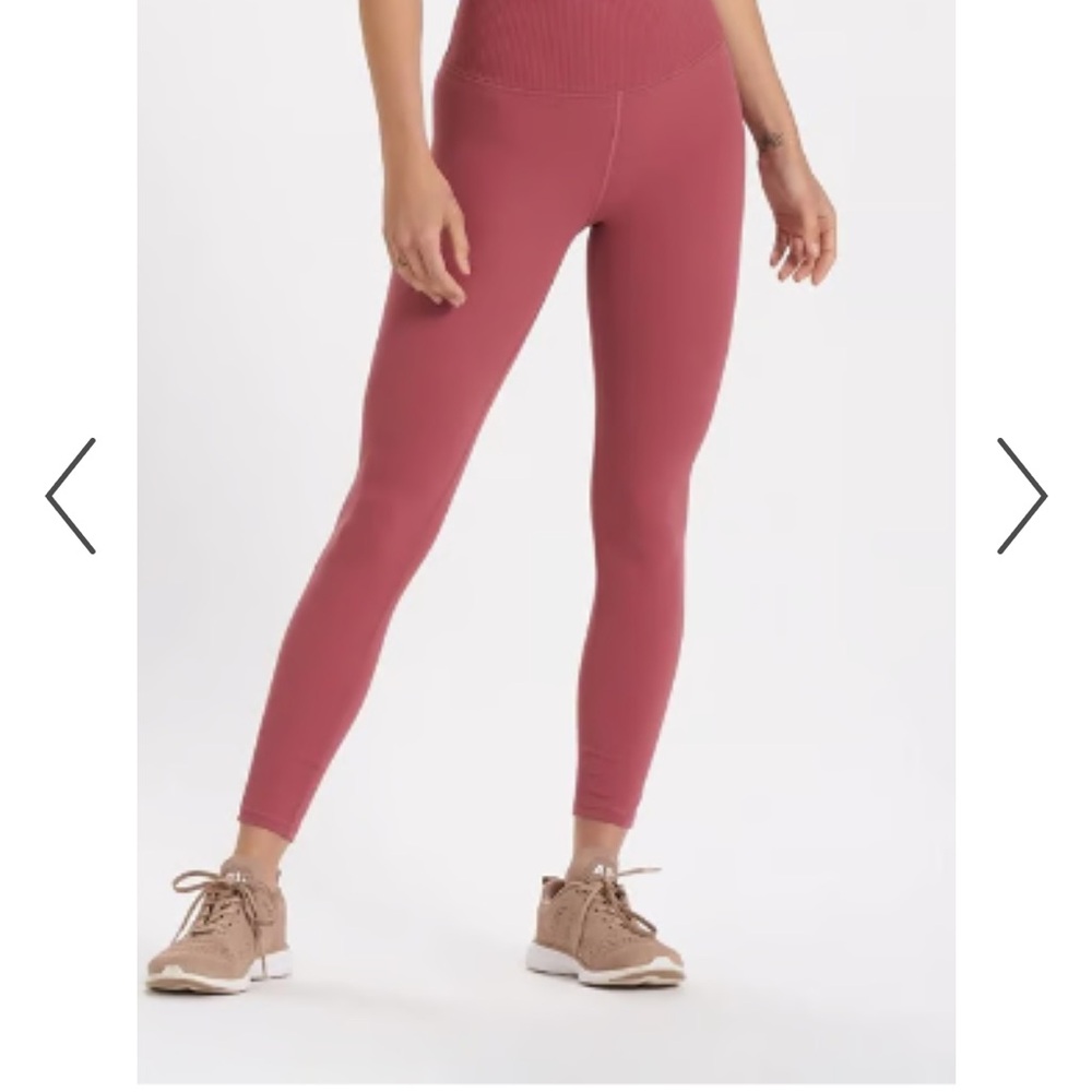 Vuori Rib Studio Legging Sz XS Desert Rose NWOT